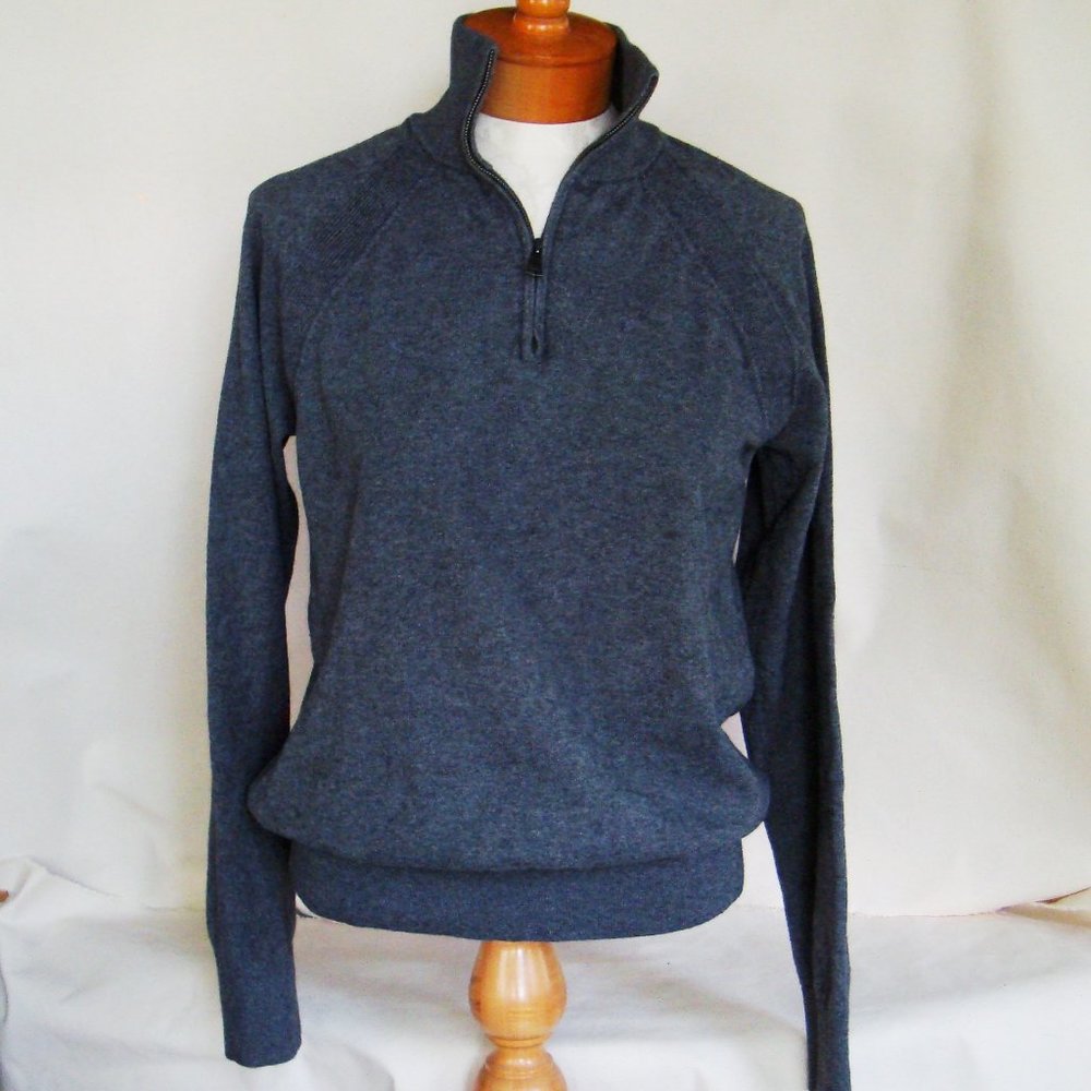 Banana Republic Gray Cotton Cashmere Sweater